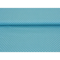 Baumwolle - Anker hellblau weiß